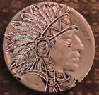 Hobo Buffalo Nickel Hand Carved Original By J m Tarantula Nickel Chief Joseph