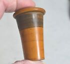 Antique Sewing Thimble Box Wood Treen Hand Made 2 In Original 19th C 