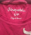 Aeropostale Women s Juniors Long Sleeve Waffle Knit Shirt Pink Size Small