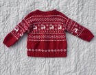 Kids Red Reindeer Christmas   Winter Sweater  Fair Isle 5t Holiday 