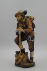 Hand Carved Wooden Bavarian Miner Figurine Heinzellerhaus Oberammergau Germany