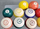 Vintage Billard Assorted Solid Hard Number Pool Ball Lot