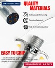 4-pin Round Trailer Connector  4-way Trailer Plug  silver 