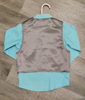 Formal Toddler Kenneth Cole Reaction Size 3t Full Pant Suit  Light Blue Buttonup