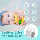 Babygoal Neutral Pacifier Clips  3 Pack Binky Paci Holder And Leash For Boys   