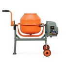 Portable 1 6 Cu  Ft  Low Profile Electric Cement Mixer Mortar Stucco Steel Drum