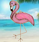 Pink Flamingo Stained Glass Suncatcher Beach Tropical Gift Essentials Ge236 New