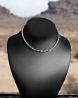 Navajo Pearl Style Sterling Silver Necklace Hand Strung 5mm 12   