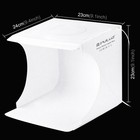 20cm Mini Photo Studio Light Box 2 Led Panels Portable Tent Kit With Backdrops