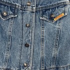 Jordache Denim Jean Vest Sz 6x Stone Washed Pockets 100  Cotton Vintage 90s