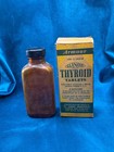 Vintage Armour Glanoid Thyroid Tablets Bottle And Box Empty Apothecary Read