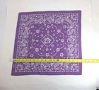 Old Navy Purple Paisley Print Bandana Handkerchief 18  X 18  Headband Neck Scarf