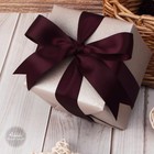 Burgundy Double Faced Satin Ribbon 1x25 Yards For Craft Bows Gift Wrap
