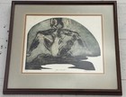    you And Me    Artist Signed Artist Proof Abstract Drawing Sketch Unique 21   wx19   h