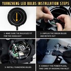 Vland 2  D2h Led Headlight Bulbs 50w 6000k For Projector Lens 2pcs