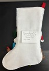Completed Bucilla Felt    christmas Dogs    Christmas Stocking  Fully Lined   New 