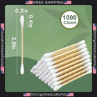1000 Count Bamboo Cotton Swabs For Makeup And Personal Care