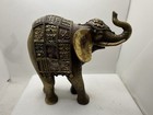 Apropos Home Collection Painted Mirrored Gem Stones Metallic Elephant Gold Tusks