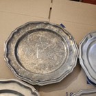 Vintage Rwp Wilton Armetale Pewter  4  Queen Anne 10 5    Dinner Plates