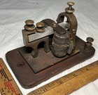 1890 s Vintage J h  Bunnell Relay Sounder Railroad Morse Code Antique Apparatus