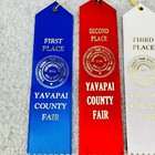 Yavapai County Fair Prize Ribbons Lot Of 4 First Second Third And Honorable