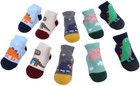 10 Pairs Baby Boy Non-slip Ankle Socks Newborn Infant Dinosaur Animal Prints Sof