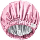 Shower Cap real Silk Lined Shower Cap For Women reusable Waterproof washable   