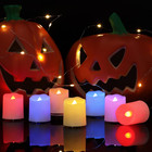 Rechargeable Color Changing Votive Candles Flameless Usb Led Tea Lights With Rem