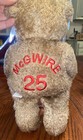 Mark Mcgwire  25 Plush Bear 11in Tall 1999 Salvinos Bammers Collectors Club Bear