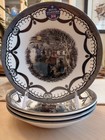 Royal Stafford Witches Coven Halloween Soup Bowls Set Of 4 Ghost Haunted House