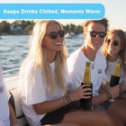 Whalesiper Slim Can Koozies  12 Pack  Bulk Customizable  Blank Foldable Foam    