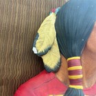Vintage Bossons Cheyenne Chalkware Wall Head Plaque 1967 British