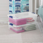  2 Pack  Sterilite 32 Quart Medium Latching Storage Bin  Clear Plastic Storage