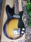 Vintage 1965 Teisco Del Rey Tulip Sunburst E-100 Electric Guitar In Orig Box