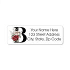 60 Return Address Labels Personalized Printed Stickers 3 4 X 2 1 4 Rose Monogram