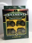 John Deere  Special Edition Ornaments 6 Pc Set Gold Series Christmas Tractor Set