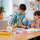 World Globe Earth Map Rotating Geography Ocean Classroom Learning Desktop 6