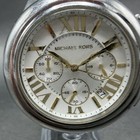 Michael Kors Camile Chrono Watch Women 43mm White Dial Two Tone Date Mk-5653 Abc