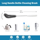 16 Inches Long Handle Black Bottle Cleaning Brushes - Perfect For Baby Bottl   