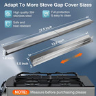 2pcs Kitchen Stove Counter Gap Covers  Stainless Steel Gap Cover  Cooktop Trim K