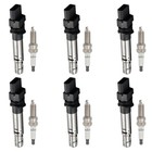 6x Ignition Coils   6x Iridium Spark Plugs For 2008-2018 Porsche Cayenne 3 6l V6