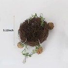 Natural Rattan Bird Swing For Parrot Parakeet Cockatiel Small Size Toy