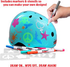 Dry Erase Helmet For Kids    Skateboard  Bicycle  Scooter  Inline   Roller Skating