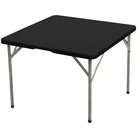 34  X 34  Square Fitted Table Cover - Stretchy 34  X 34   square  Black