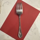 Qty Of One Wallace Rose Point Sterling Silver Salad Fork Piece 6 25  33 Gram