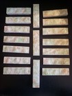 17 Antique Old Bridge Fireplace Tiles Mottled Pink Green Unused C1890 4  X 1   