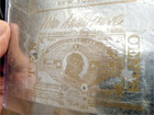 Vintage 1876 Silver Foil Ben Franklin Tobacco Package Tax Stamp