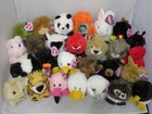  27  Swibco Puffkins Lot  1 - Mixed Plush Animals W name Tags  no Duplicates 