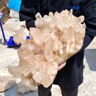 19 69lb Large Natural Clear White Quartz Crystal Cluster Energy Healing Specimen