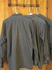 Bulwark Striped Fr Fire Resistant Lot Of 3 Shirts Size Large Protective Apparel